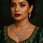 Classic Rectangle Clarity AD Necklace Set