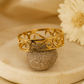 Vintage Scroll Gold Statement Ring