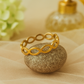 Minimal Infinity Band Ring in Gold