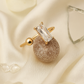 Asymmetrical Stone & Sphere Open Ring