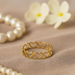 Heart Infinity Cutout Ring in Gold