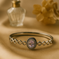 Crystal Halo Silver Bracelet