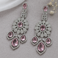 Lavender Dangle Cluster Earrings