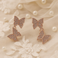 Double Butterfly Drop Earrings