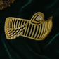 Gold Plated Designer Bracelet with Leaf Motif