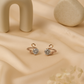 Swan Zircon Stud Earrings