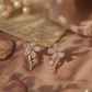 Crystal Flower Branch Stud Earrings