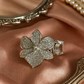Butterfly Silver Ring with CZ Embellishments