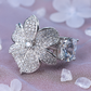 Butterfly Silver Ring with CZ Embellishments