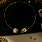 Minimal Golden Shell-End Choker Necklace for Women