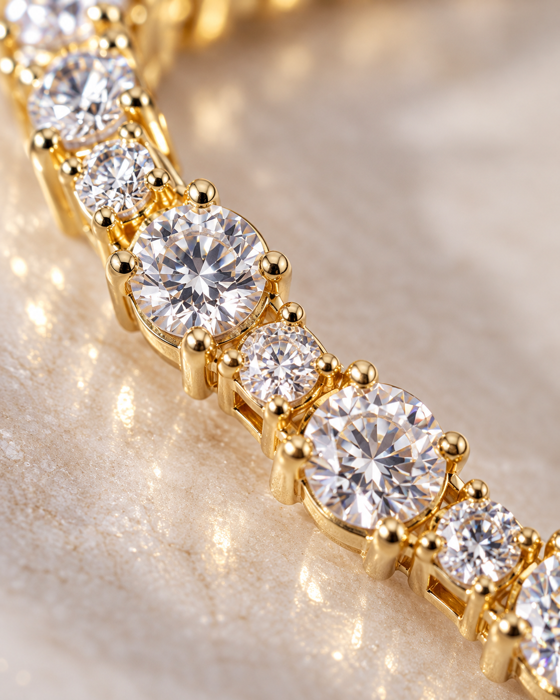 Classic Link Tennis Bracelet alternate angle - Maxiblink
