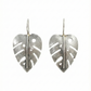 Leaf Cutwork Oxidised German Silver Earrings | Monstera Inspired Boho Earrings