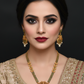 Antique Goddess Temple Necklace with Green Highlights