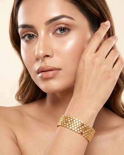 Sparkle Pavé Wide Cuff Bangle Bracelet