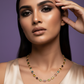 Multi-Color Square Stone Necklace – Gold Plated Statement Jewelry