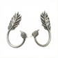 Bird & Feather Oxidised German Silver Ear Cuff | Artistic Boho Ear Wrap