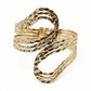 Anti-Tarnish Stainless Steel Bracelet — Gold Sculpted Petal Cuff