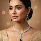 Blue Stone AD Necklace Set