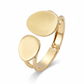 Anti-Tarnish Stainless Steel Bracelet — Matte Gold Pebble Cuff