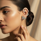 Oxidised Butterfly Earcuff in German Silver – Stylish Ear Wrap