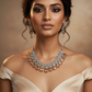 Amber Drop Bridal AD Necklace Set | Designer Wedding Jewelry