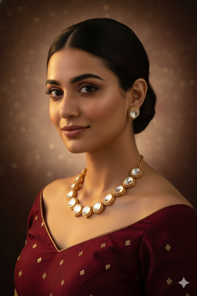 Kundan Polki Statement Necklace