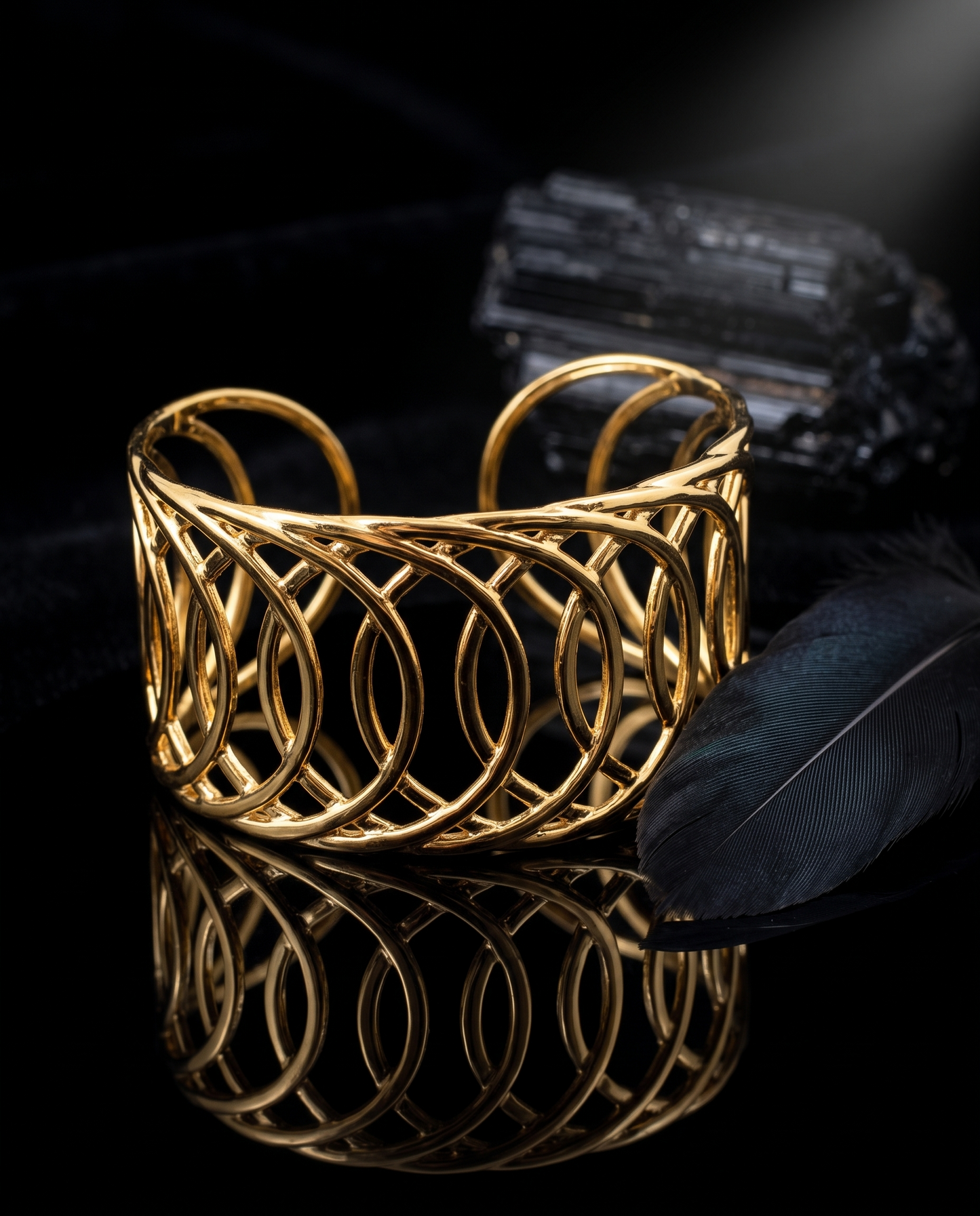 Infinity Loop Wire Cuff Bracelet