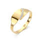 Anti-Tarnish Gold Folded Leaf Stainless Steel Bracelet