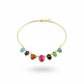 Multicolor Natural Stone Necklace | Brass Anti Tarnish | Lightweight