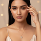 Moon & Heart Pendant Necklace – Gold Plated with CZ Stones