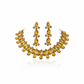 Korean Yellow Glass Stone Jewelry Jewelry Set | Rhodium Plated Necklace & Earrings