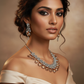 Amber Drop Bridal AD Necklace Set | Designer Wedding Jewelry