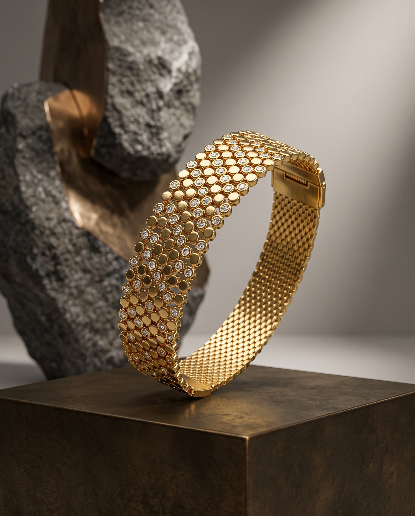 Sparkle Pavé Wide Cuff Bangle Bracelet