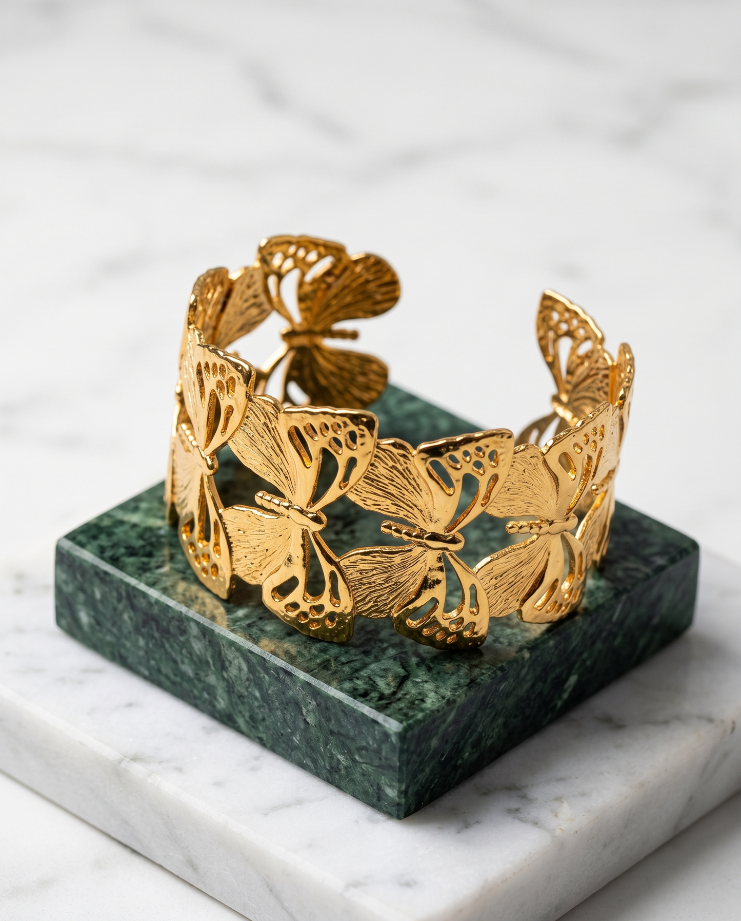 Butterfly Garden Link Cuff Bracelet