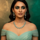 Mint Spark Dual Motif Necklace Set