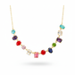 Multicolor Stone Choker Necklace | Natural Stones, Gold-Plated Brass, Anti-Tarnish