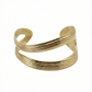 Anti-Tarnish Gold Ripple Multi-Band Cuff Bracelet – Sculpted Stainless Steel