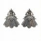 Floral Petal Oxidised German Silver Earrings | Vintage Ethnic Statement Earrings
