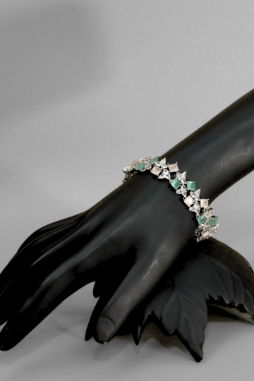 Pastel Duet Square Diamond Bracelet