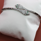 Curved Diamond-Tip CZ Bracelet