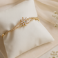 Golden Starflower Cuff Bracelet