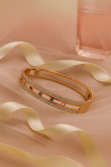 Multicolor Stone Gold Bracelet