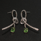 Green Bowline Loop Earrings