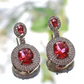 Ruby Elegance Drop Earrings
