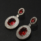 Ruby Elegance Drop Earrings