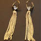 Gold Heart Stud Tassel Earrings – Romantic Anti-Tarnish Fashion Design