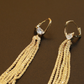 Gold Heart Stud Tassel Earrings – Romantic Anti-Tarnish Fashion Design