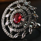Red Stone Orbit Adjustable Ring