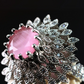 Pink Royalty Floral Finger Ring