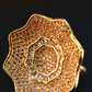 Golden Bloom Statement Finger Ring